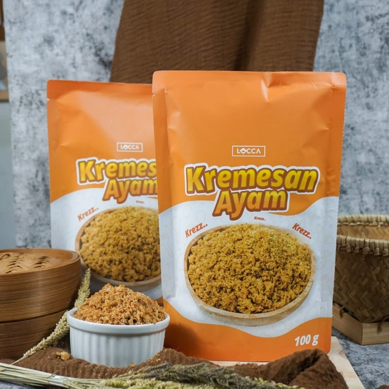 teri oven abon tenggiri kremesan ayam LOCCA HEALTHFOOD