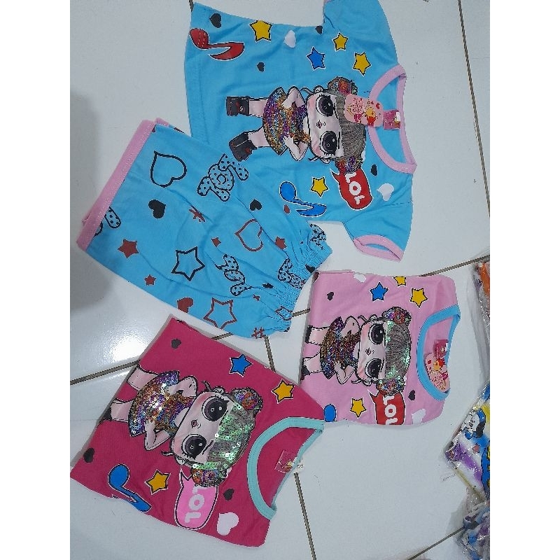 STELAN ANAK PANJANG2/CP/HOTPANT Pendek LLFRIEND WARNA BAHAN KAOS KATUN ADEM/PIYAMA ANAK/LL WARNA/BAJU ANAK