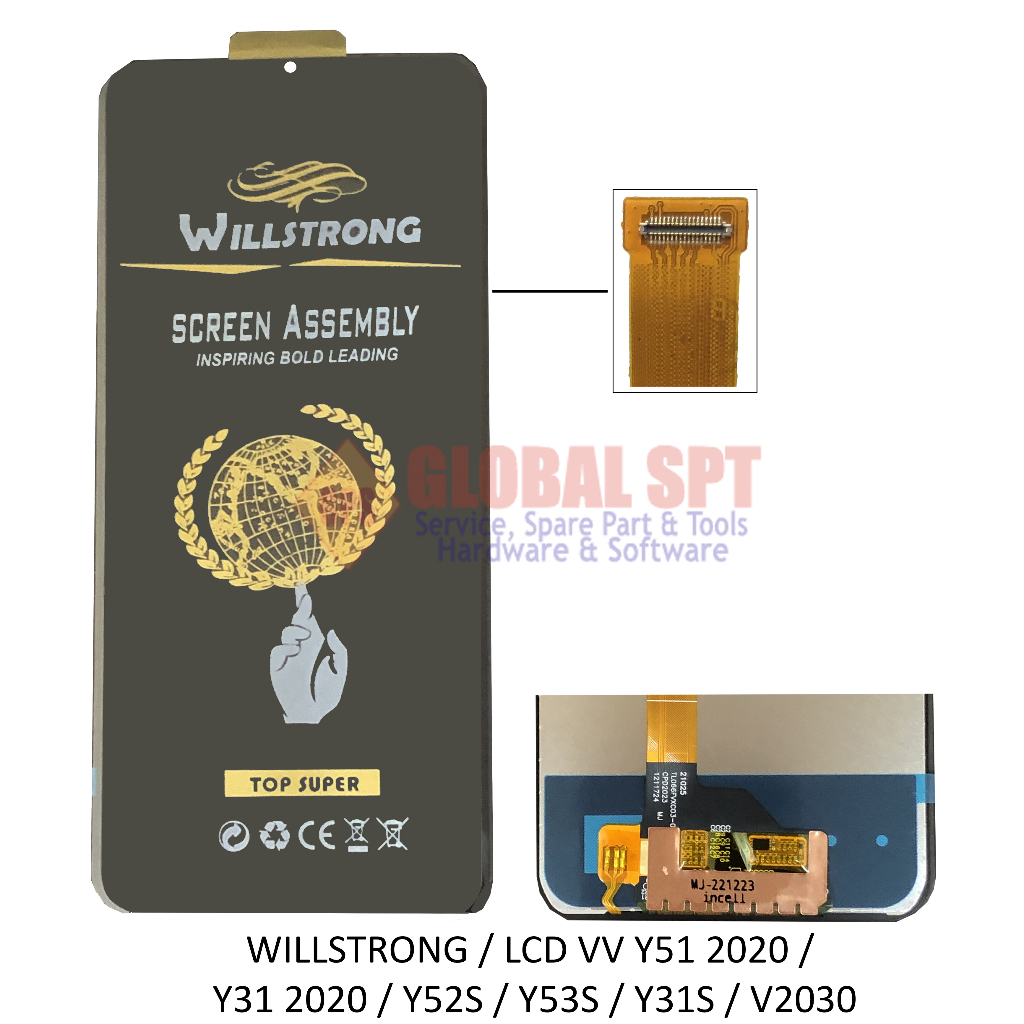 VERSI 2020 / LCD TOUCHSCREEN VIVO Y51 2020 / Y31 2020 / Y52S / Y53S / Y31S / Y33S / V2030