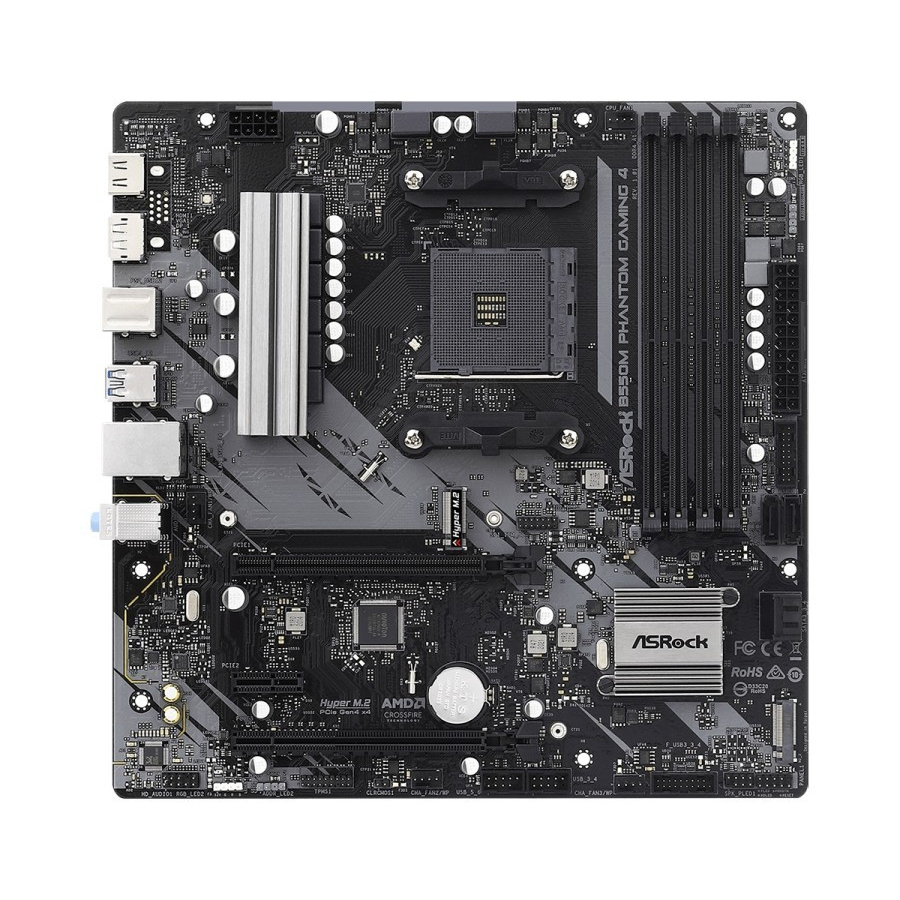 ASRock B550M Phantom Gaming 4 (AM4, AMD Promontory B550, DDR4, USB3.2)