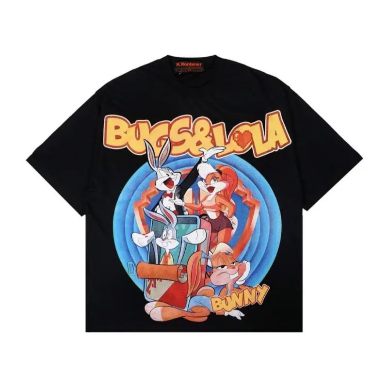 BUGS BUNNY Oversized T-Shirt Black