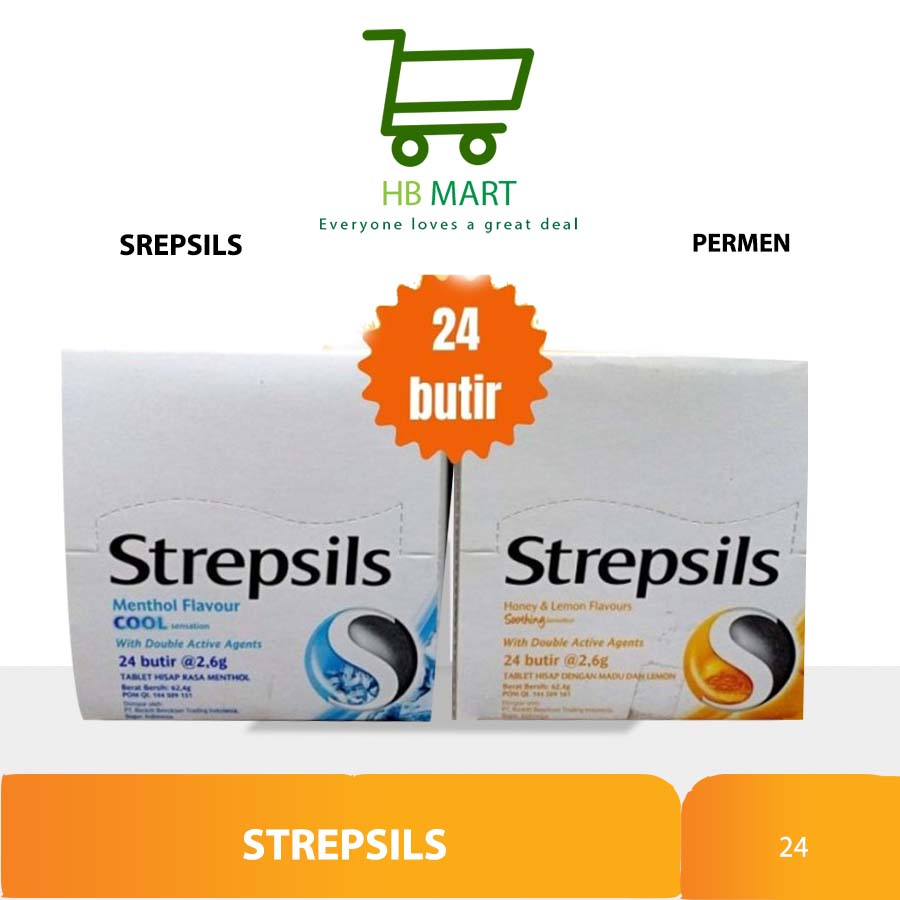 

Strepsils sct 2,6gr ( isi 24 pcs ) - soothing / COOL