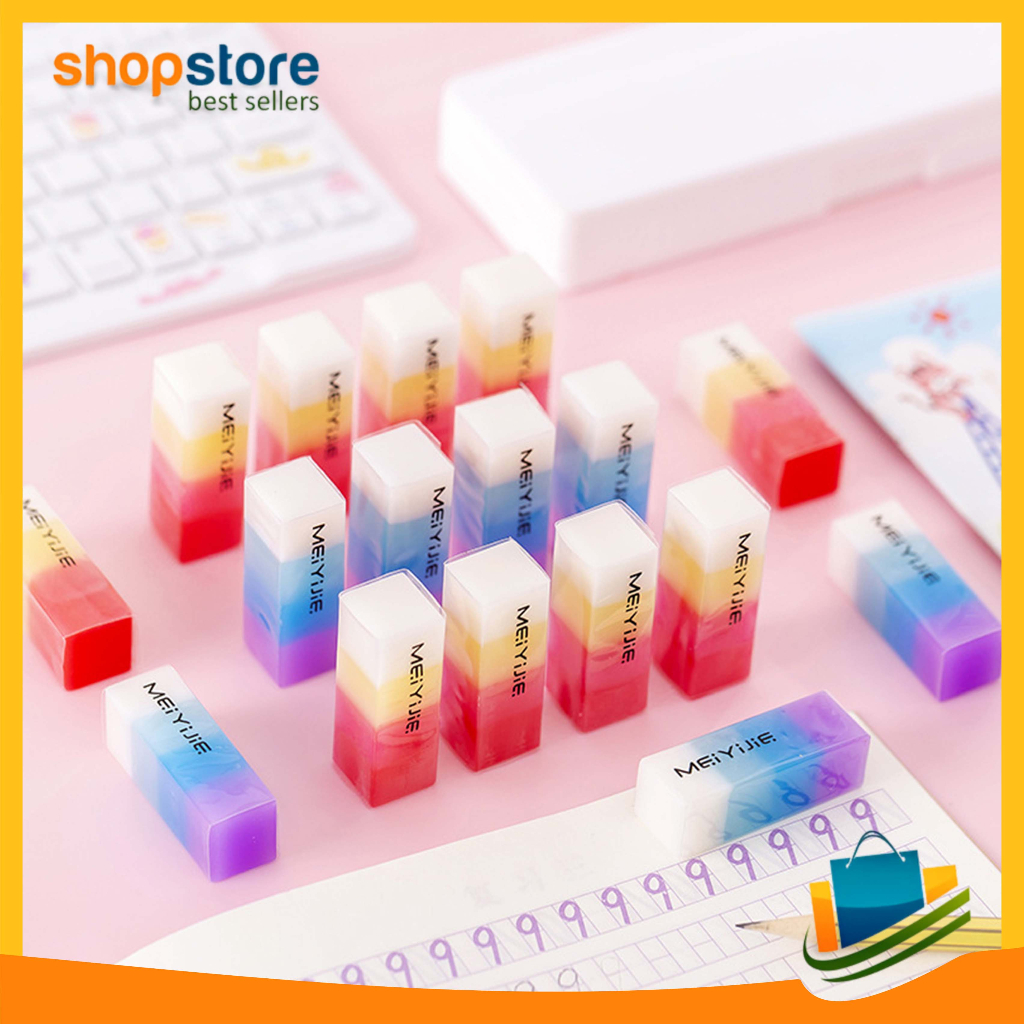 

Penghapus Pensil Import Motif Warna Warni Colorful Eraser COD 930