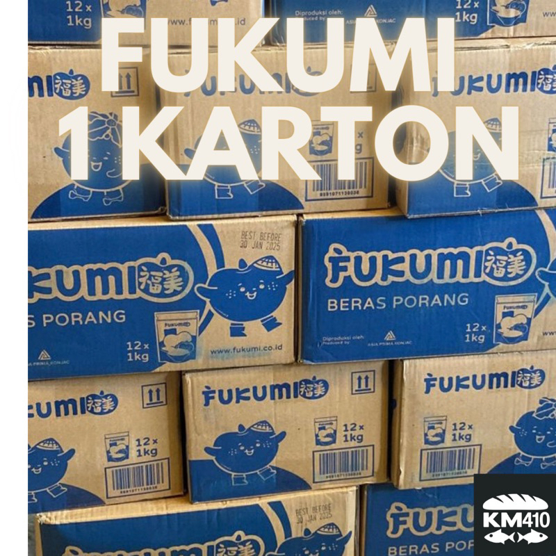 

FUKUMI BERAS PORANG 1 KARTON( 1 kg x 12 pouch )