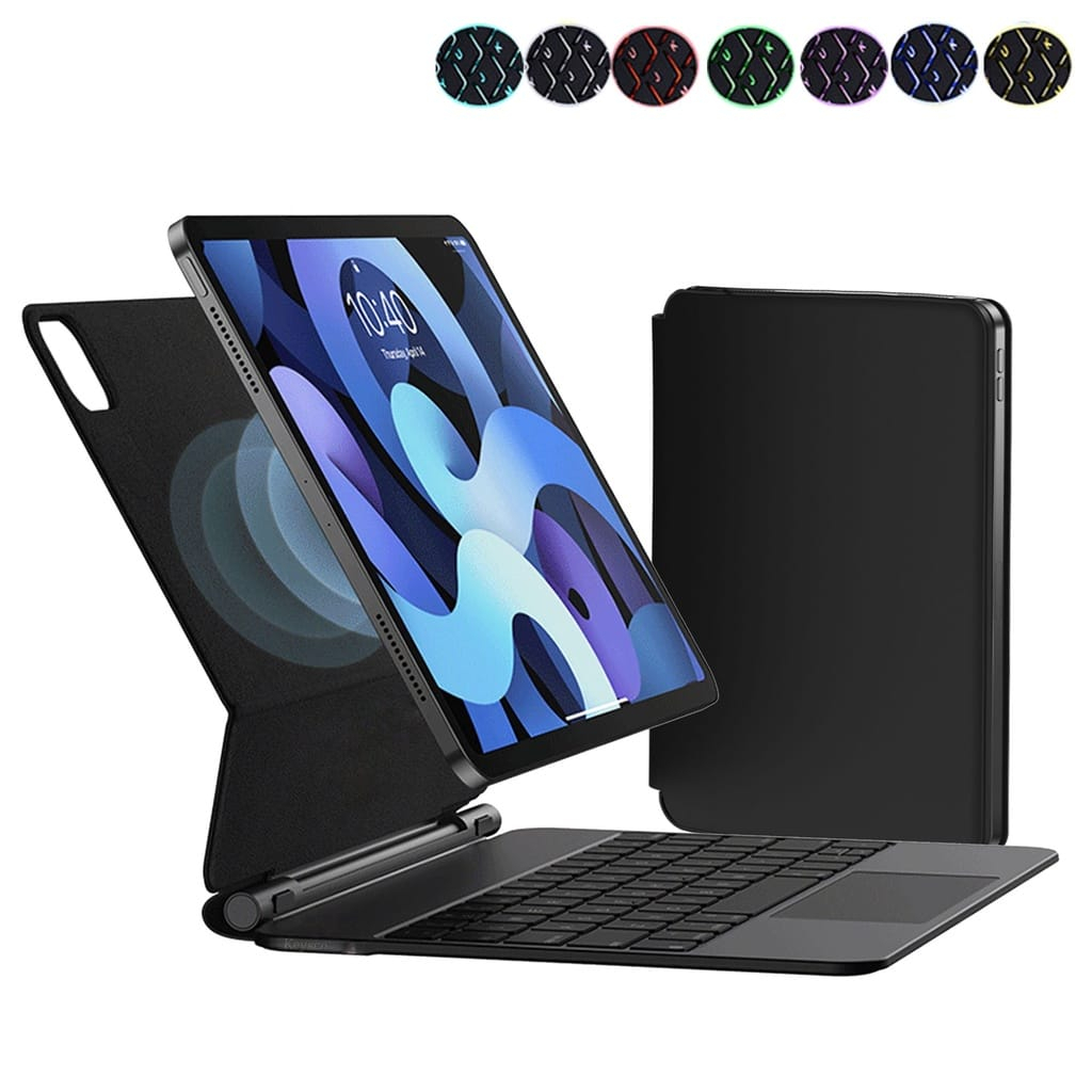 Magic Keyboard Ipad Pro 11 / iPad Air 4 5 2021 Smart Case With Floating cantilever Magnetically Attached with wireless bluetooth RGB backled keyboard Trackpad Premium Quality