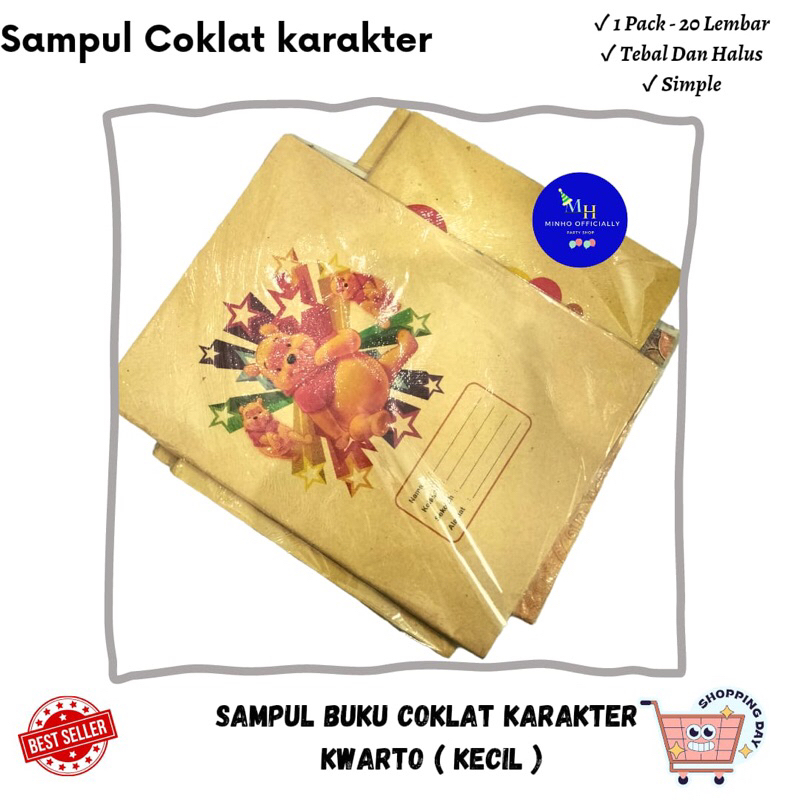 

Sampul Buku Coklat Quarto / Kwarto Karakter (20 Lembar)