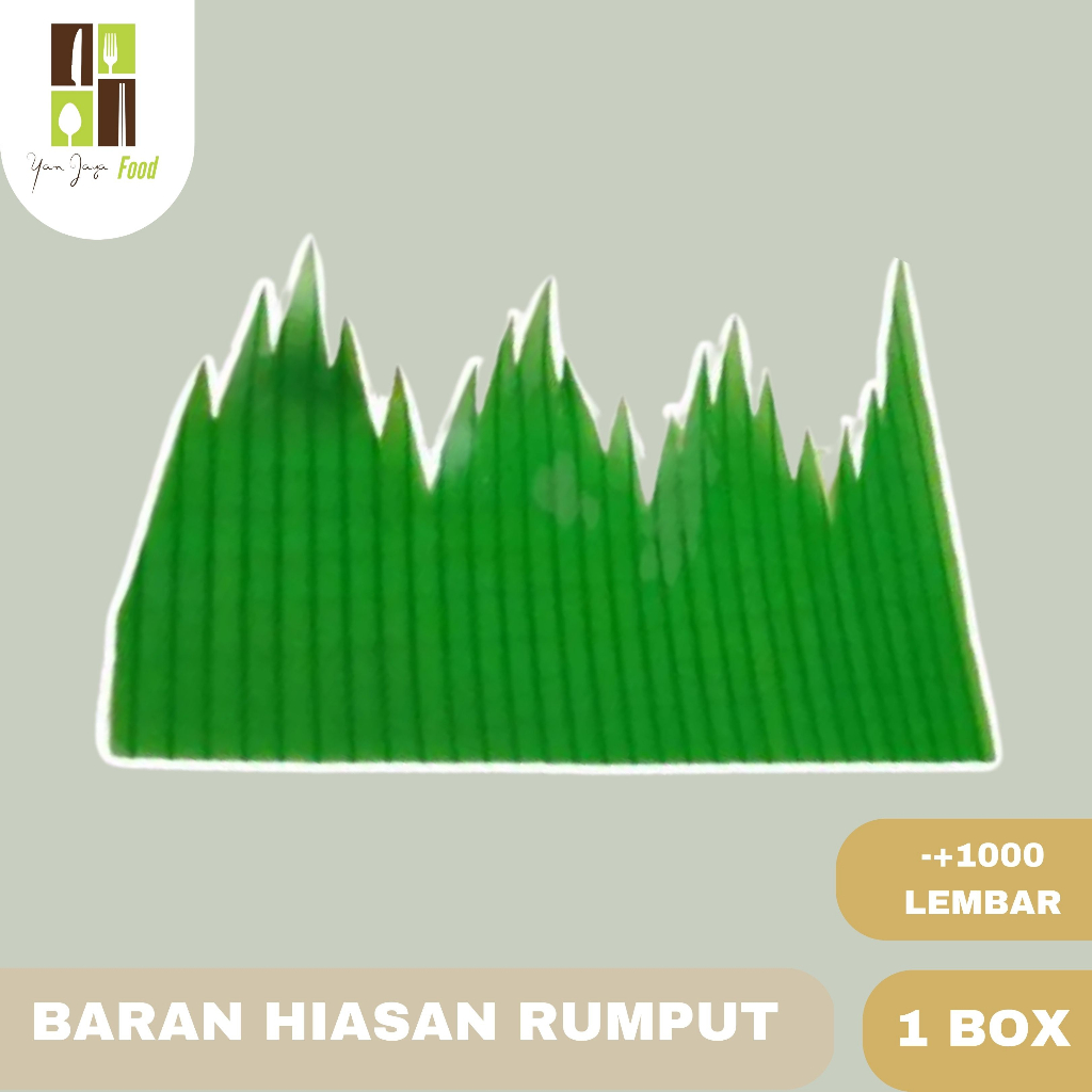 Baran Hiasan Rumput/ Bento Hiasan/ Bento Rumput Plastik /Sushi Partisi 1 Box