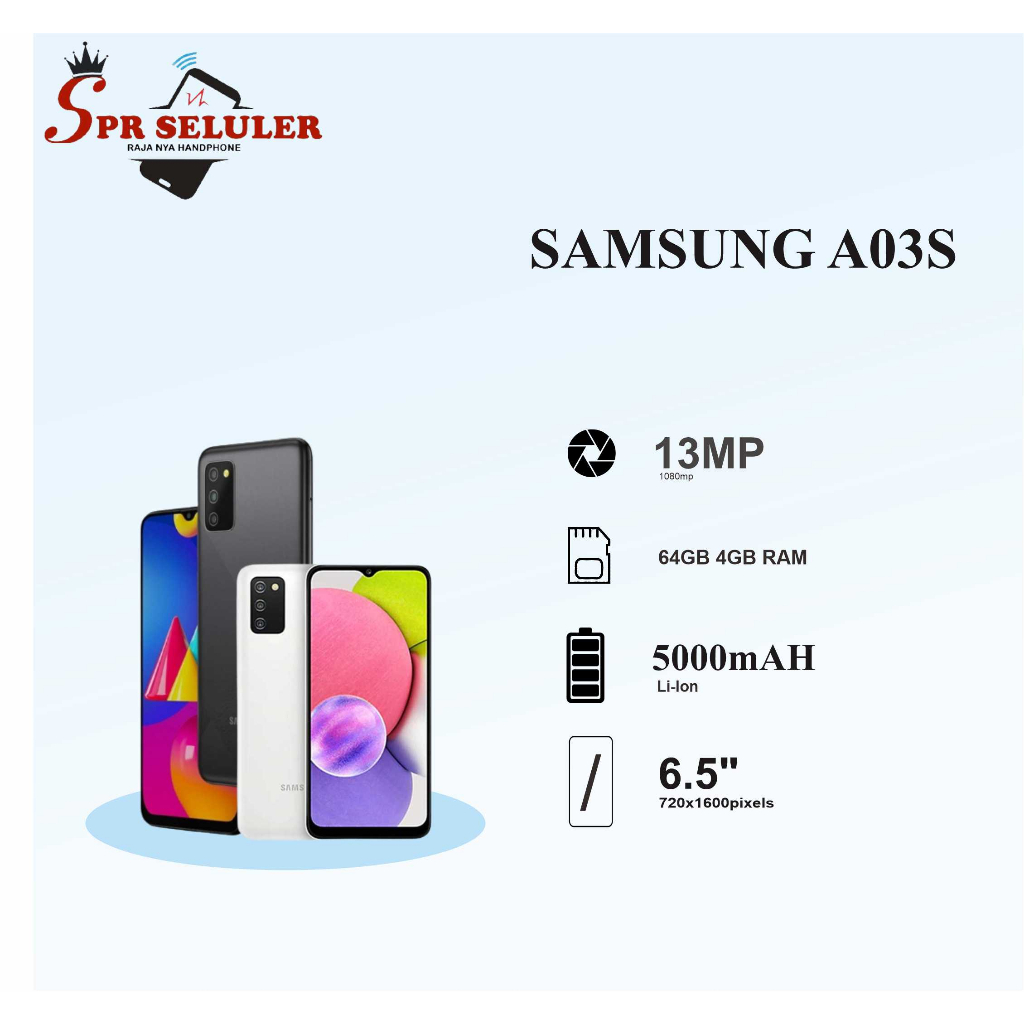 Samsung A03S Ram 4GB Rom 64GB
