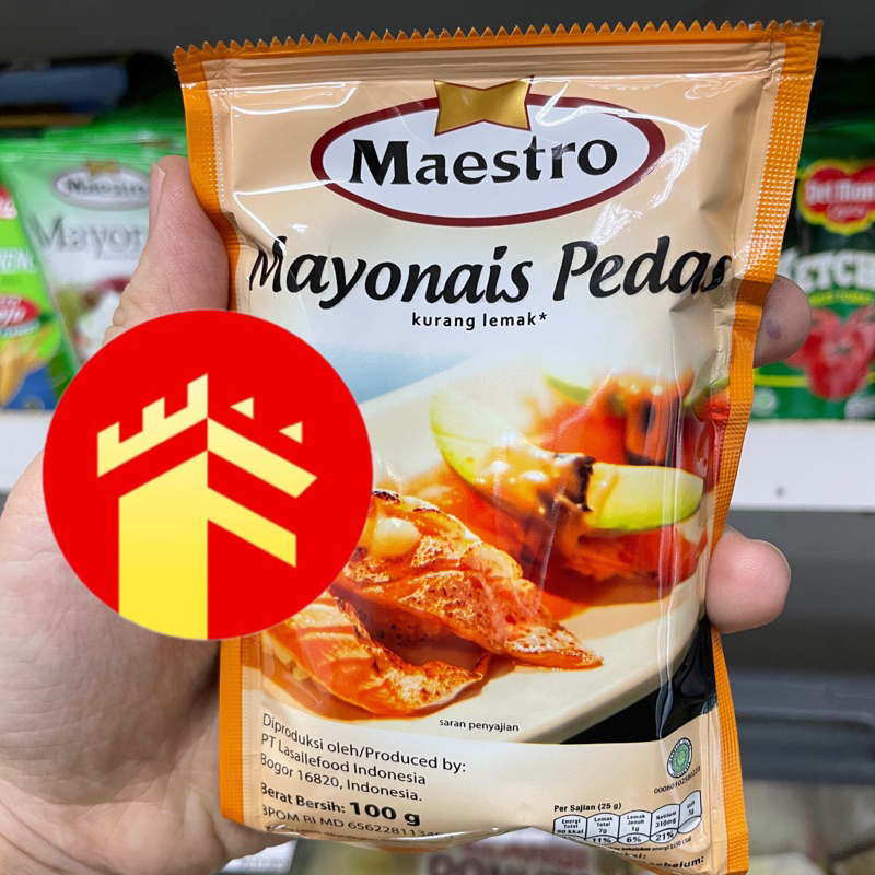 

MAESTRO MAYONAIS PEDAS 100 GR SPICY MAYONAISE 100 GR
