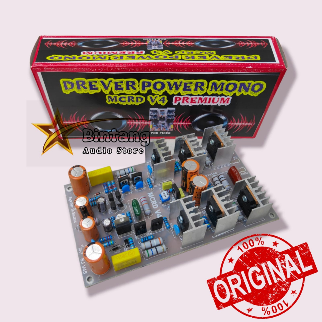 Driver Power Amplifier MCRD V4 Fiberglass Mono Low Sub Original