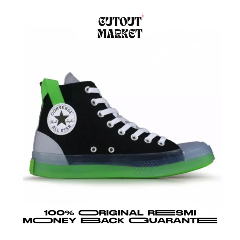Converse CT AS CX High ‘Color Blocked Black Gravel Wasabi’