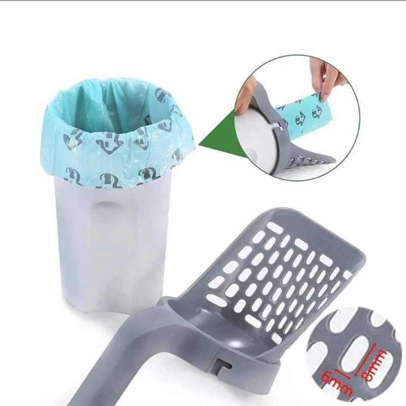 Petluv Cat Litter Scooper / Shovel / Alat Pembersih Kotoran Hewan - Round - Sekop Scoop Pasir Kucing Serokan