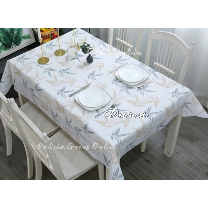 Taplak Meja Makan Persegi Panjang 137 x 180 cm