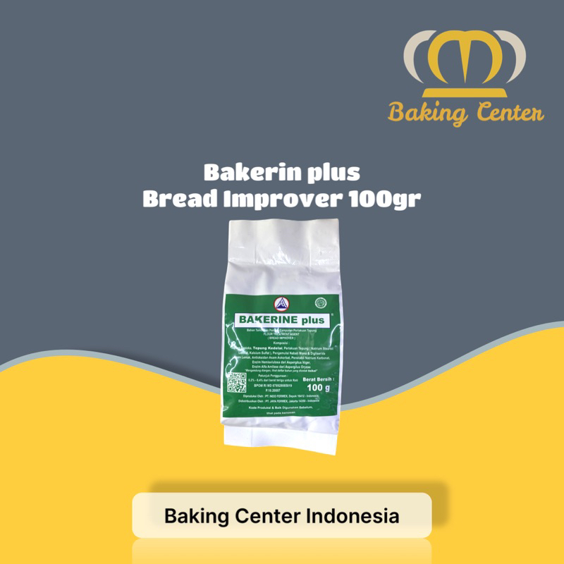 

Bakerine Plus Bread Improver 100gr / Pelembut Roti Bakerin Plus 100gr