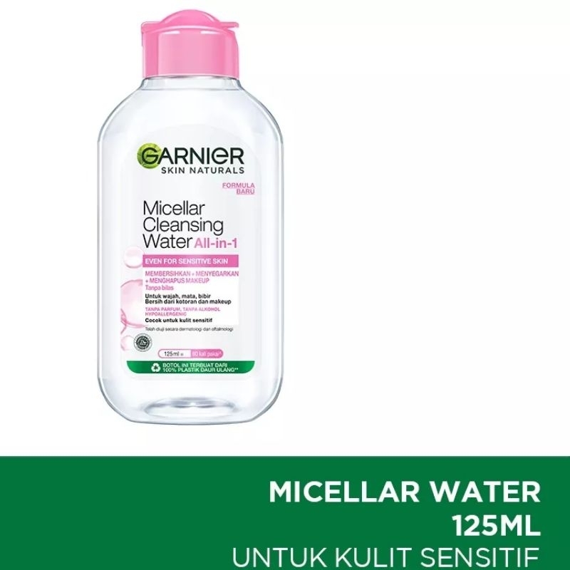 Garnier Micellar Water 125ml / Biru / Kuning / Pink Biphase Oil 125 ml Original ❤Littlebos87❤