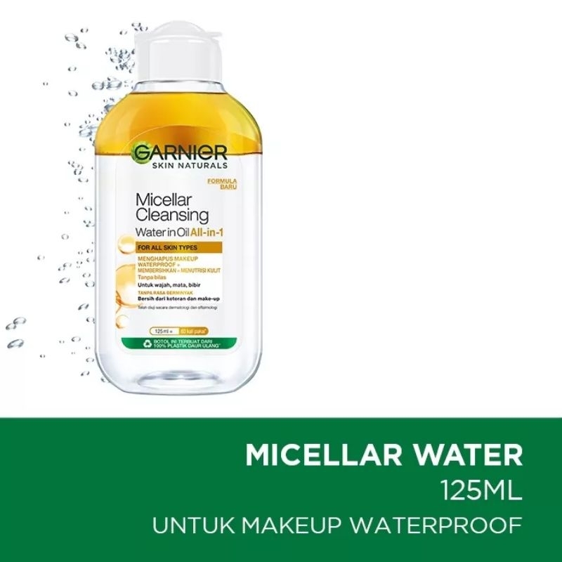 Garnier Micellar Water 125ml / Biru / Kuning / Pink Biphase Oil 125 ml Original ❤Littlebos87❤