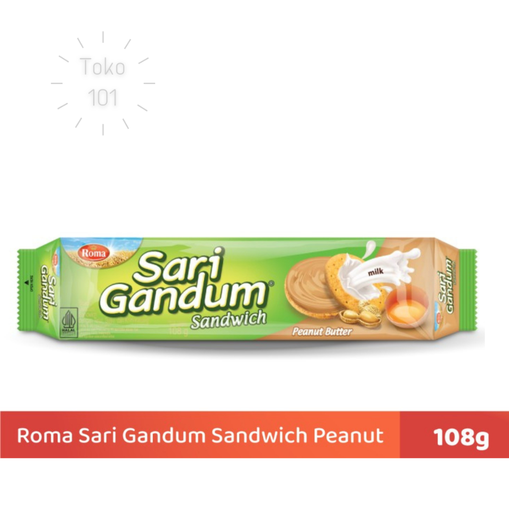 

Roma Sari Gandum Peanut 108 gr