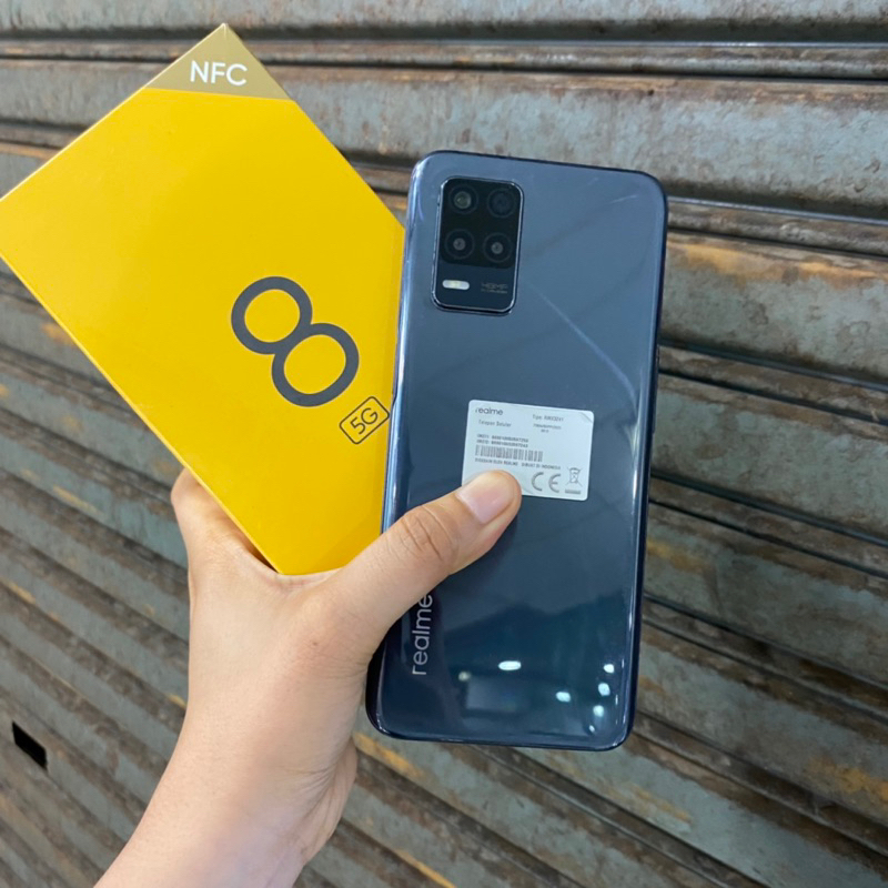 Realme 8 5g 8/128gb second bekas pakai normal fullset original resmi