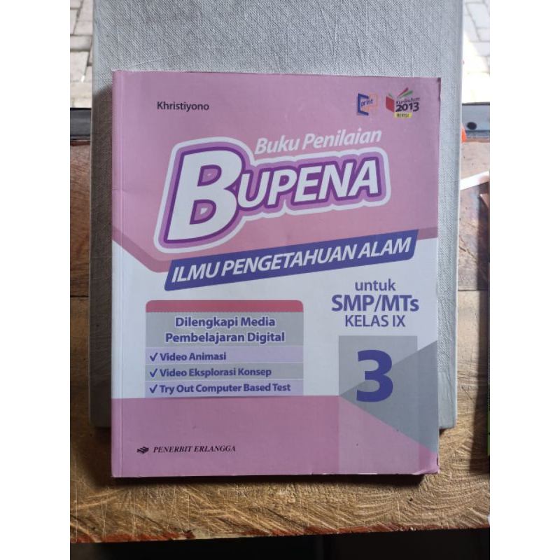 buku bupena IPA 3 kelas 9 SMP Erlangga