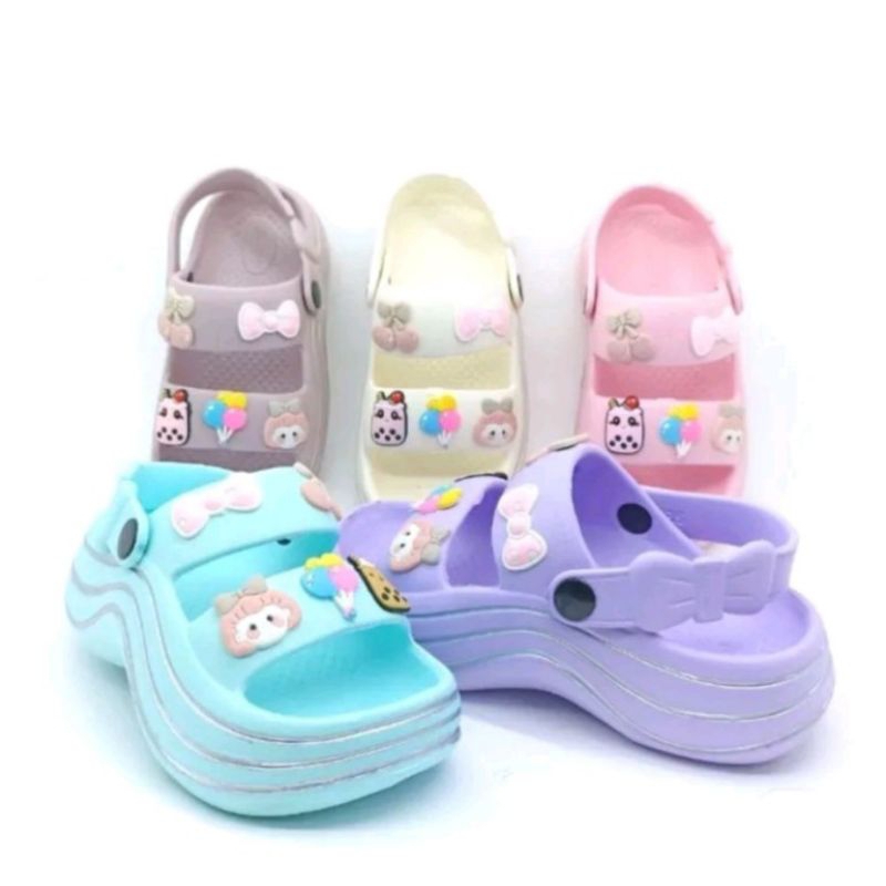 Sendal Murah - Sandal Wanita Casual 31-41 / Sandal Wanita Slop Tali Belakang / Sandal Korea Model te