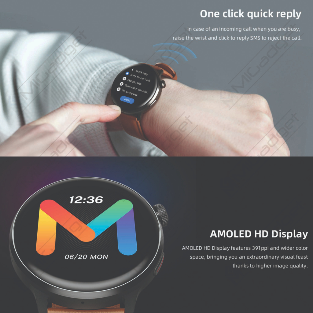 Mibro Lite 2 Lite2 Smartwatch Bluetooth Call AMOLED HD SpO2 2ATM AOD