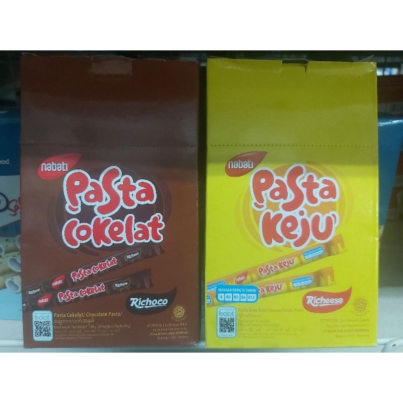 

Nabati Pasta Coklat/Keju Richoco isi 30 x 8 gr