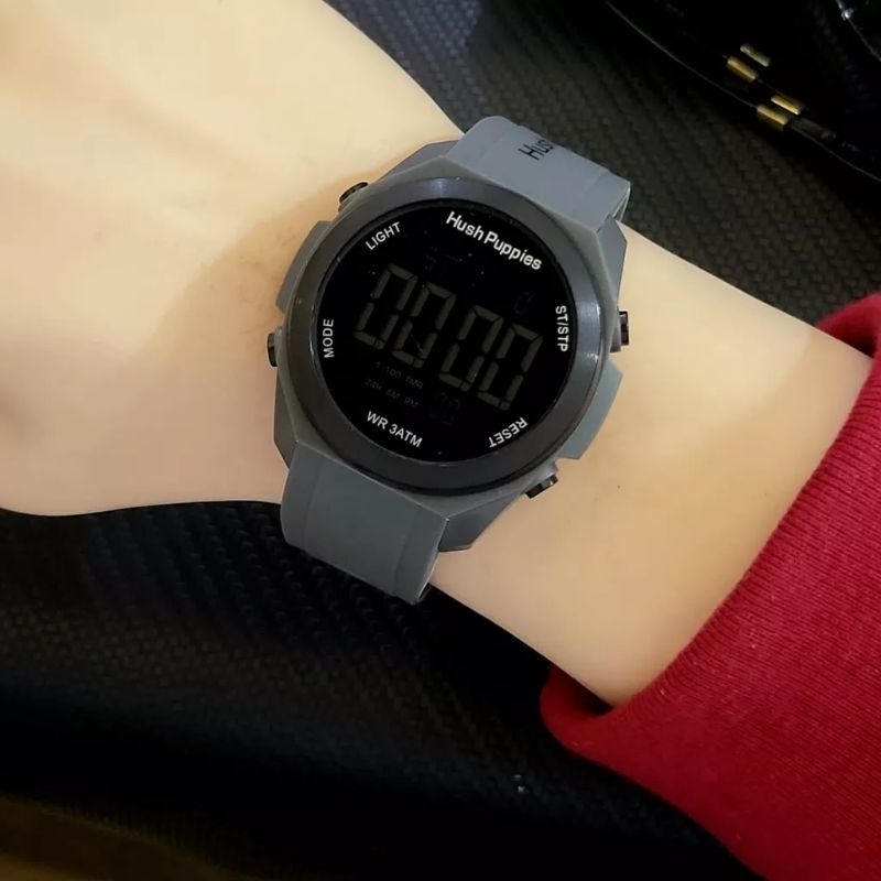 (BISA COD) Jam Tangan Wanita Digital /Fhasion Cewek HUSH PUPPIES  STRAP Rubber Termurah