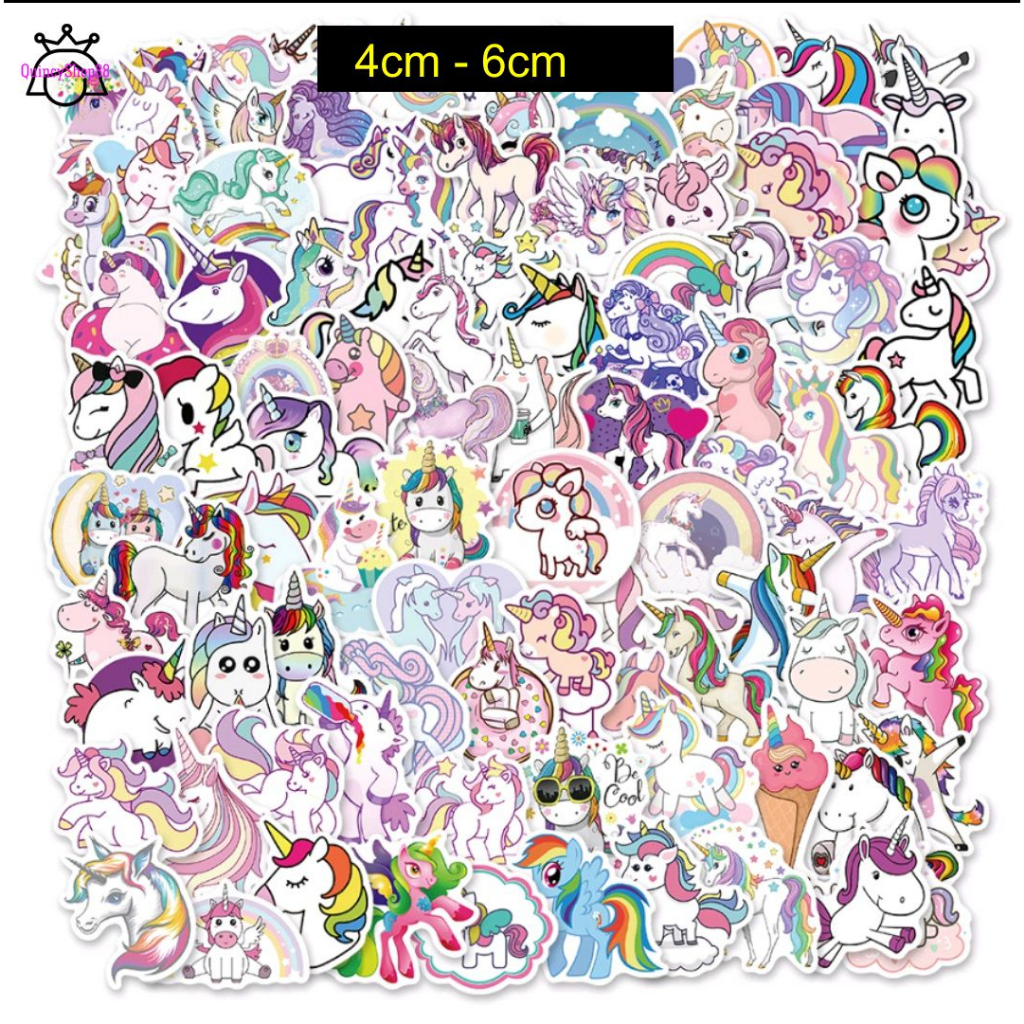 

Stiker Cute Unicorn 10 Pcs RANDOM