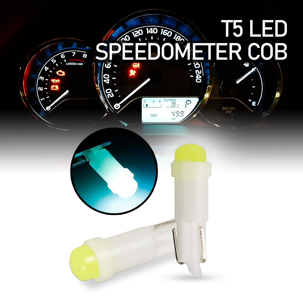 Lampu Speedometer Dashboard Mobil T5 COB Cool White 1 PCS - ABH04 - White