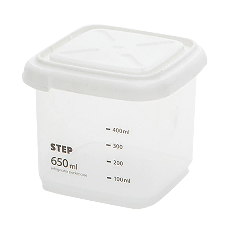 Toples Wadah Penyimpanan Makanan Food Storage Container 650 ml - W1804 - White