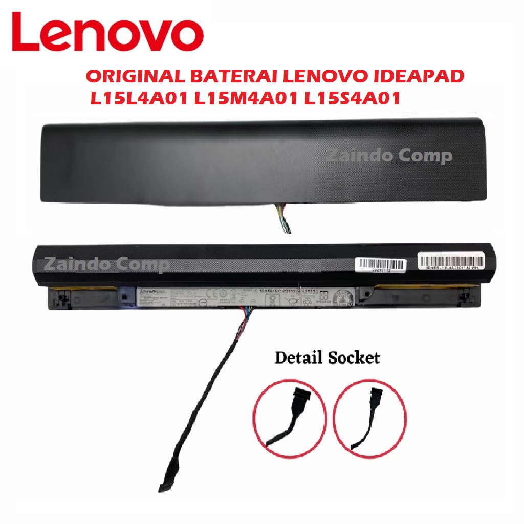 ORIGINAL BATERAI LENOVO IDEAPAD 110-14ISK 100-14iBD 15iBD6 110-15ISK 300-14ISK 300-14IBR L15L4A01 L15M4A01 L15S4A01