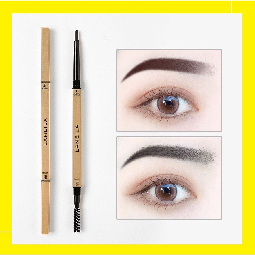 LAMEILA EYEBROW PENCIL -  Automatic Eyebrow / Pensil Alis Anti Air etude Pensil Alis Putar Drawing