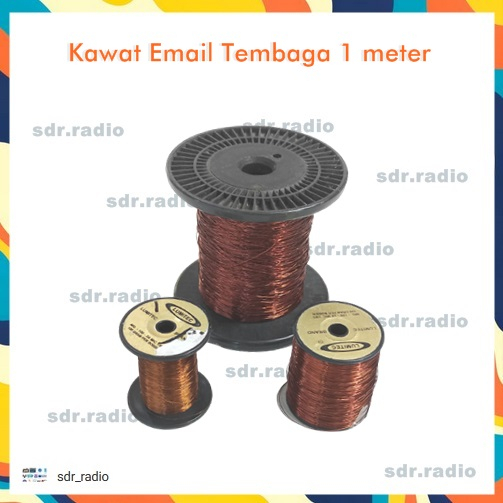 Kawat Email Tembaga 1 meter diameter 0.8mm 0,8mm permeter