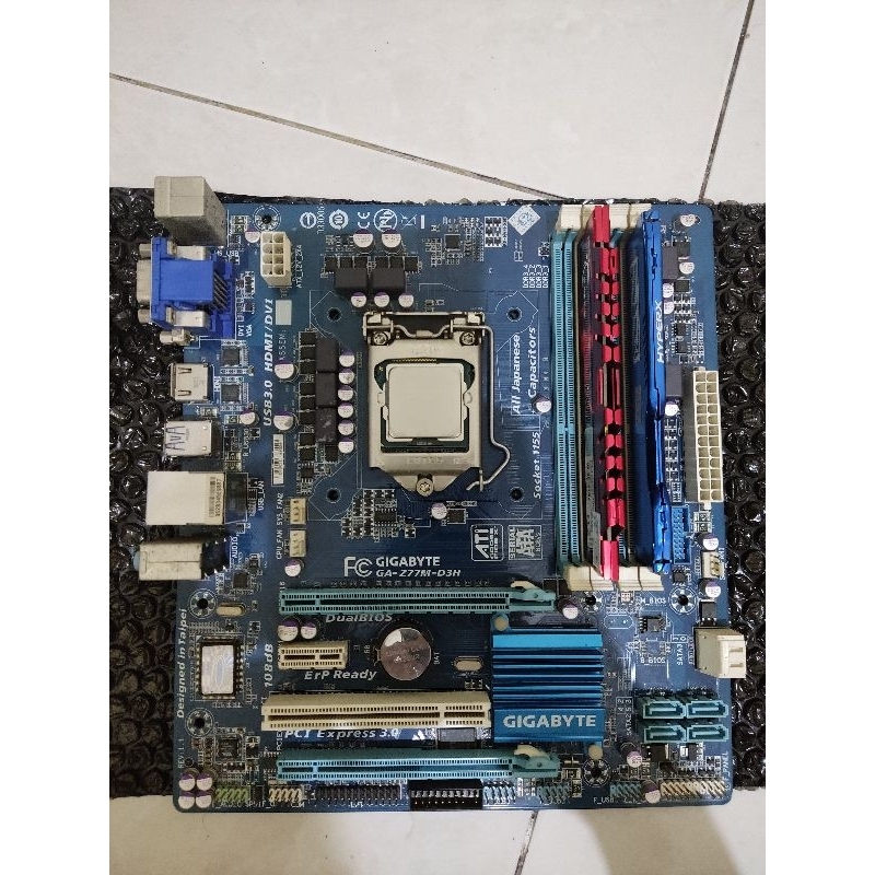 Gigabyte GA-Z77M-D3H + I5 3570 + RAM 16GB