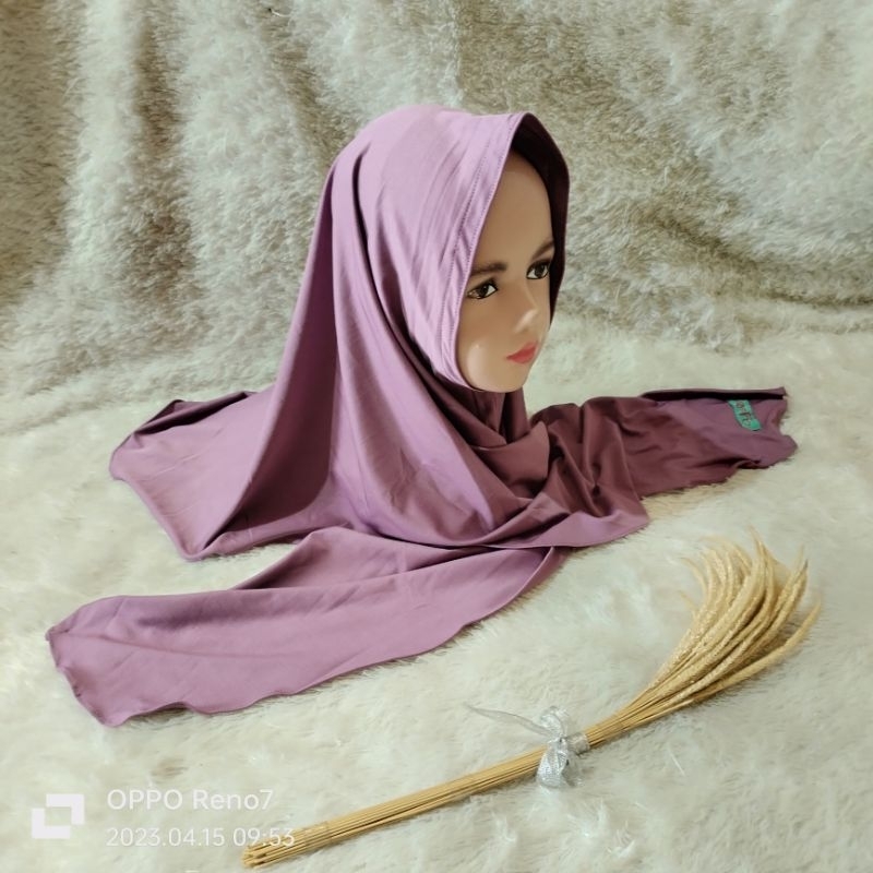 YULIAN Hijab Anak FA4 PASHMINA INSTAN OVAL Jersey by Bunga Hijab