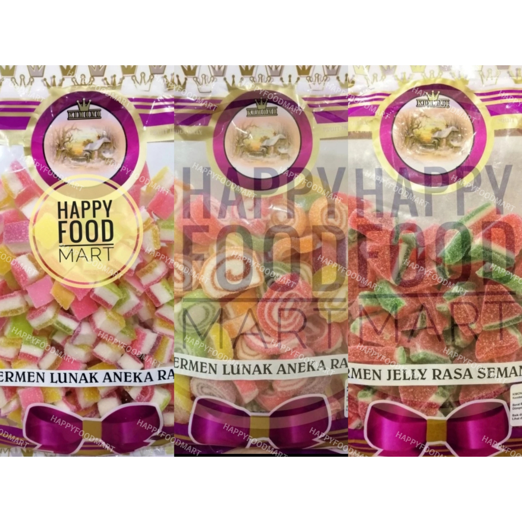 

[MURAH] KIMONO RAINBOW JELLY 500G/KEMBANG GULA JELI LUNAK ANEKA RASA/PERMEN LUNAK JELLY MALAYSIA/JELLY KILOAN