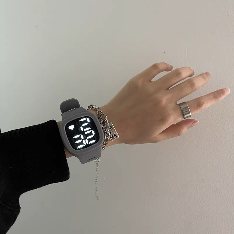 SEN - ✅COD Jam Tangan Digital Wanita Pria Tahan Air Fashion Watch LED Tampilan Layar Besar Dengan Font Warna-warni