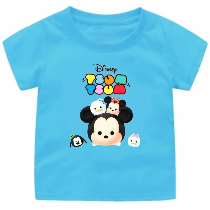BAJU KAOS ANAK CEWEK BONEKA TSUM-TSUM 1-12 TAHUN//PAKAIAN ANAK PEREMPUAN