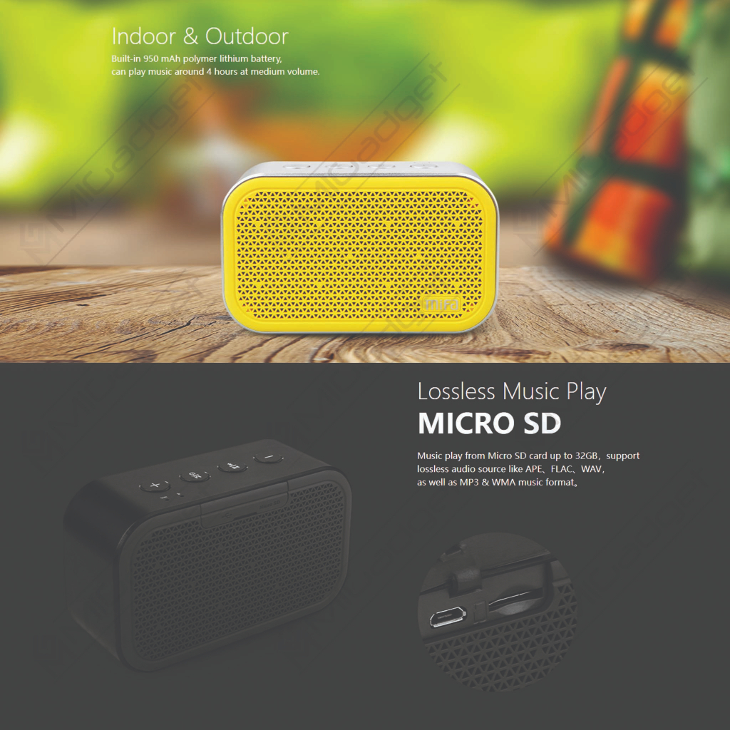 MiFa M1 Stereo Bluetooth Speaker Dengan MicroSD Slot
