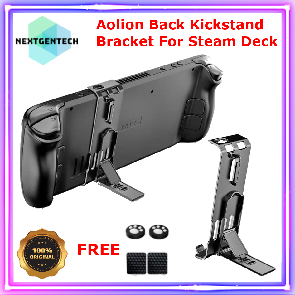 Aolion Steam Deck Back Kickstand Bracket Clip Holder for Steam Deck