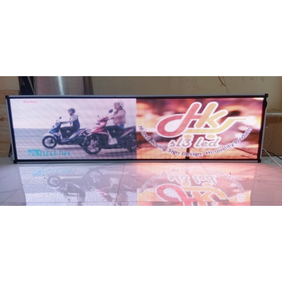 Running Text P5 Outdoor Full Color 50x200Cm Mini Videotron