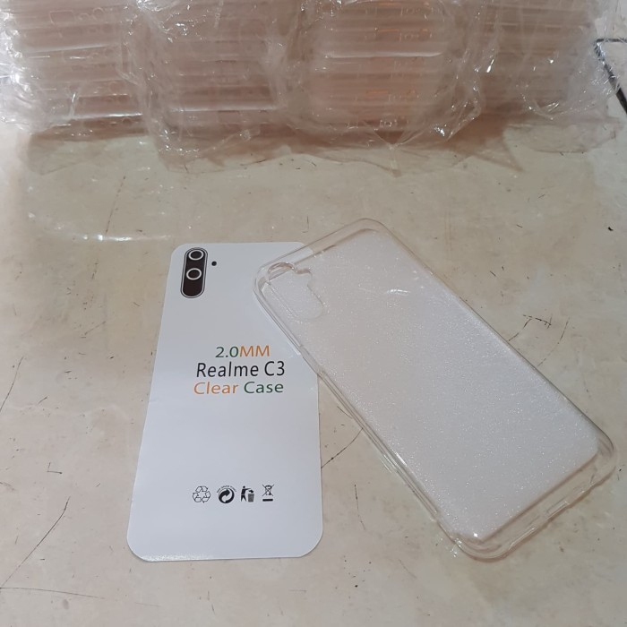 Silikon Jelly Case Bahan Tebal Bening Casing Realme C3