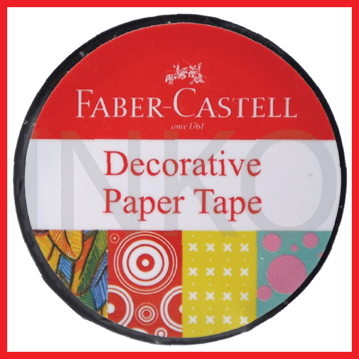 

FABER CASTELL DECORATIVE PAPER TAPE FOODIE BLACK
