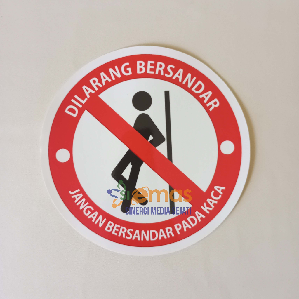 

Stiker Logo Dilarang Bersandar | Stiker Logo Larangan Bersandar pada Kaca