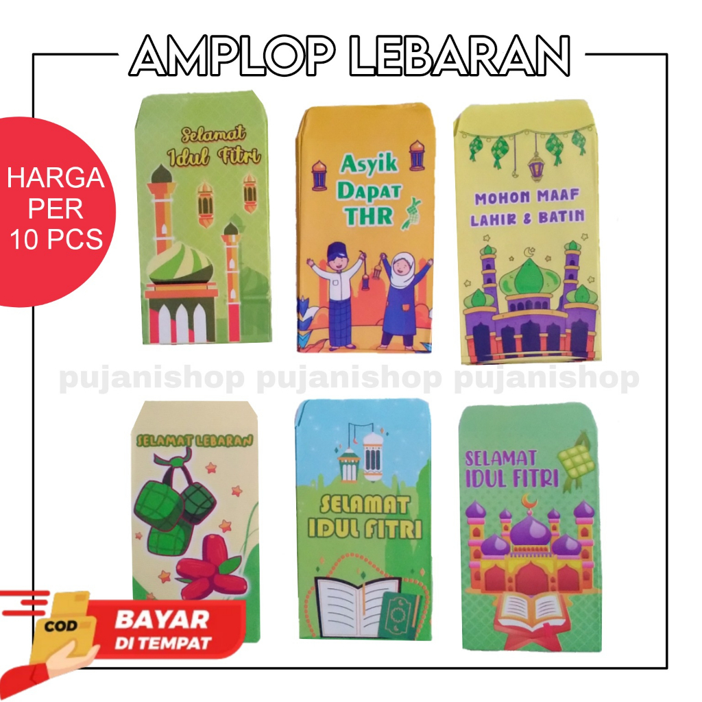 

10pcs Amplop Lebaran Angpau Gambar Anak Murah