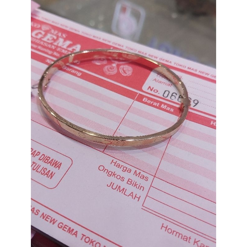 Gelang bangle polos