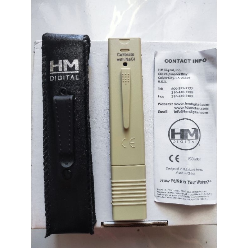 TDS Meter Merk HM Original / Alat Ukur TDS Reverse osmosis RO dan Hidroponik