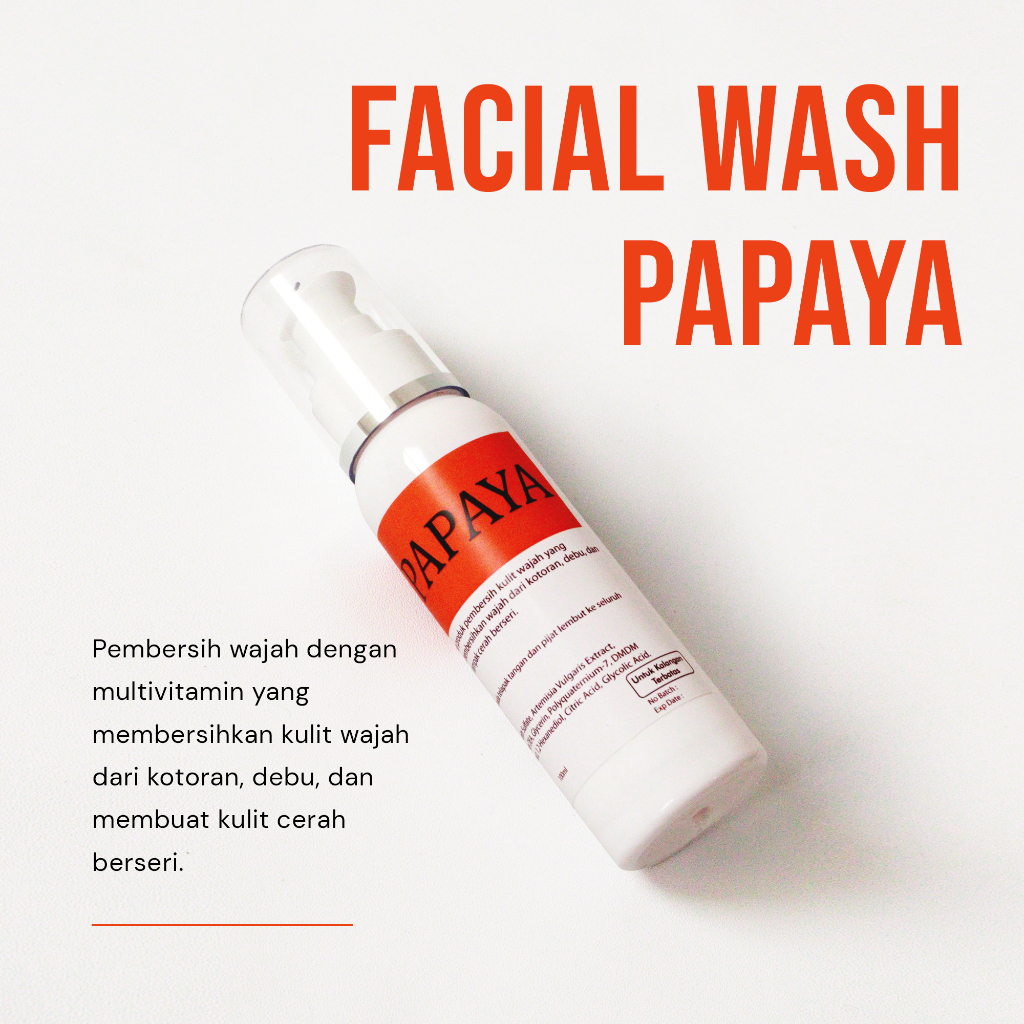 FACIAL WASH PAPAYA &amp; FACE TONER BROWN MEDICAL BOOSTER