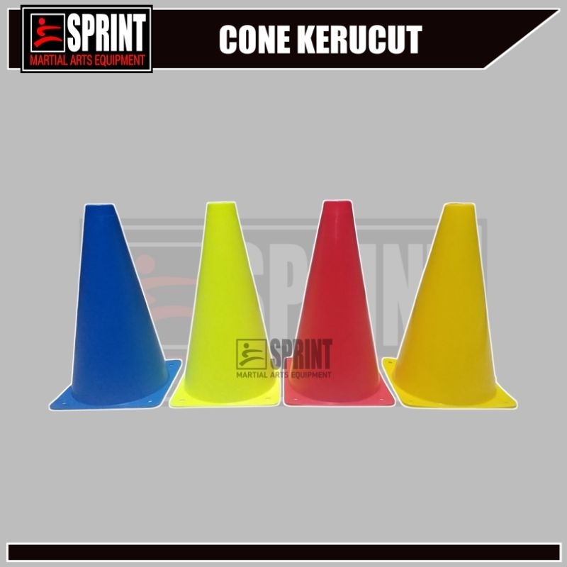 Alat Trainning Ketangkasan Cone Kerucut 23 cm - Kelincahan Speed Sepak Bola Futsal -  Kun Olahraga
