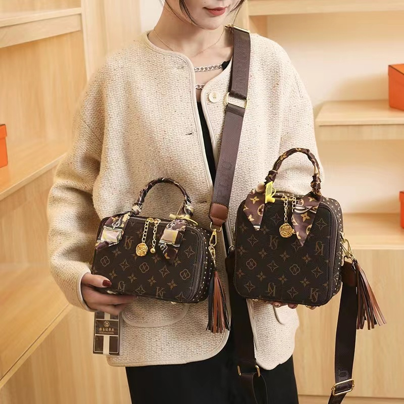 G3010 TAS SELEMPANG FREE SYAL RANDOM FASHION IMPORT SLINGBAG KOTAK MOTIF FLOWER U4504 T3137 E6717 E6